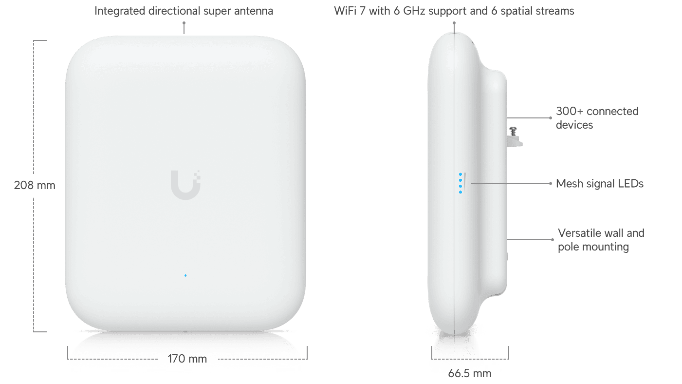 UniFi U7 Pro Outdoor WiFi access point